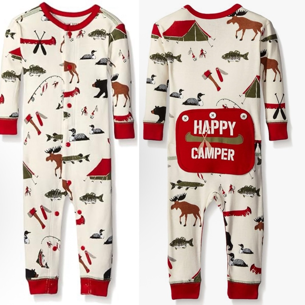 HATLEY, Little Blue House Happy Camper Kids Pajamas - Size 4